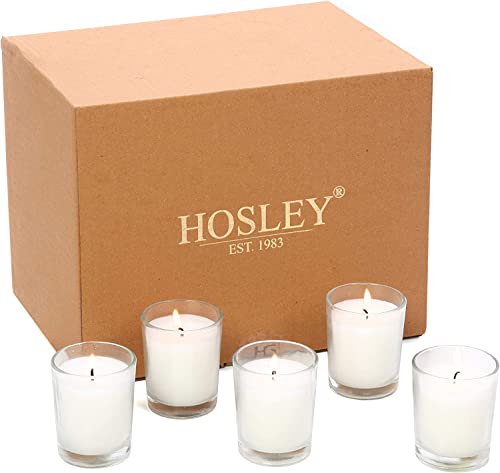 Hosley Unscented Votive Candles, Clean-Burning with 10-12 Hour Burn time Ideal for Weddings, Parties, Aromatherapy, (Ivory, 480) - color: Ivory, size: 480