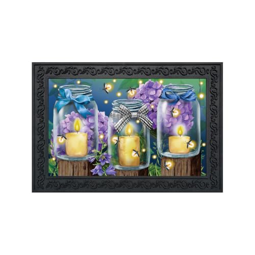 Briarwood Lane Doormat 30x18 Indoor Outdoor Fireflies Spring for Spring Doormat - color: Fireflies