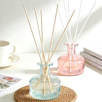 11 inch Diffuser Sticks 100 Pack, Diffuser Reeds Sticks Refill for Home and Bathroom, Diffuser Reeds Sticks for Scented Diffuser Nude&White - color: Nude&white