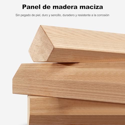 Ergocar Wall Clock, Modern Minimalist Design Wooden Wall Clock Quiet 30 Cm (11.81 Inches) All -Solid Wood Suitable for Living Room, Bedroom, Desktop Decoration, Elderly Gifts