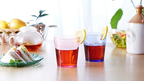 SCANDINOVIA - 13oz Unbreakable Premium Drinking Glasses Set of 6 - Made in Japan - Super Grade Acrylic Plastic - Perfect for Gifts - Dishwasher Safe - Cups Reusable Drinkware Tumblers Kids | Shatter-resistant clear SAN plastic with genuine glass-like clar