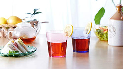 SCANDINOVIA - 13oz Unbreakable Premium Drinking Glasses Set of 6 - Made in Japan - Super Grade Acrylic Plastic - Perfect for Gifts - Dishwasher Safe - Cups Reusable Drinkware Tumblers Kids | Shatter-resistant clear SAN plastic with genuine glass-like clar