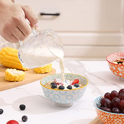 Ceramic Bowls, 10 Oz Small Bowl, Set of 8 Ice Cream Bowls, Dessert Bowl for Salsa, Rice, Sauce, Side Dishes, Snack, Condiment, 4.75 Inch-Microwave Dishwasher Safe - size: 10 Oz-4.75"