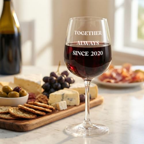 Custom Personalized Stem Wine Glass - 12.75oz Engraved Glass with 3 Lines of Custom Text - Unique Birthday, Wedding, or Christmas Gift for Mom, Sister, Teacher, and Friends - style: Custom Stem Wine Glass