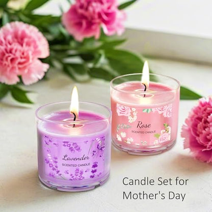 Scented Candles for Home, 12 Pack Candle Set for Women, Small Soy Candles Bulk, Mothers Day Gifts from Daughter - Mini Candle Gift Set for Bridesmaid Anniversary Birthday Valentines Christmas