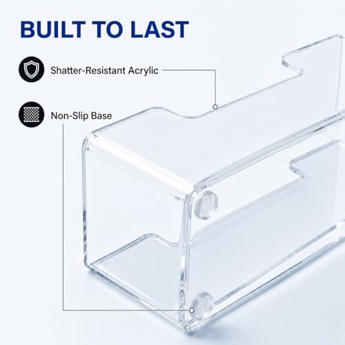 Acrylic Guest Towel Holder, Clear Bathroom Countertop Caddy | Disposable Hand Towels & Vanity Storage - color: A - Acrylic Guest Towel Holder, size: Guest Towel Holder