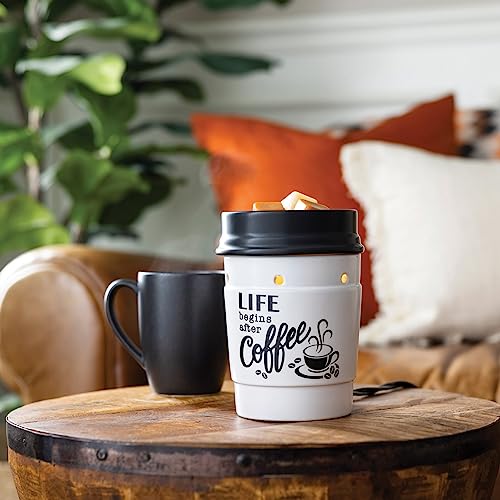 Candle Warmers ETC. Illumination Fragrance Warmer- Light-Up Warmer for Warming Scented Candle Wax Melts and Tarts or to Freshen Room, Coffee House - size: Coffee House