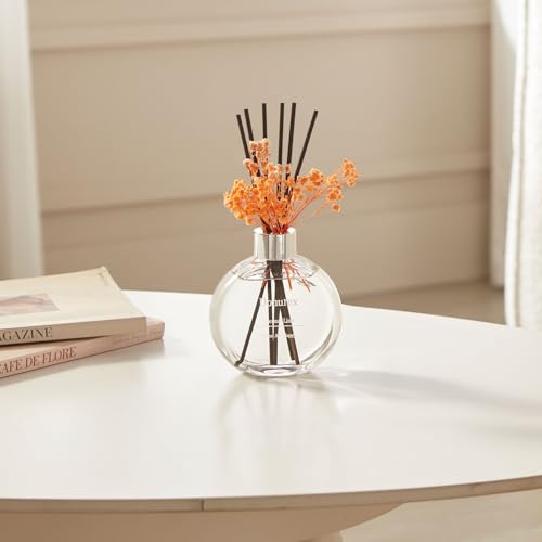 Flower Reed Diffuser Set 5.07oz Coconut Lime Scent Diffuser with Sticks Home Fragrance Reed Diffuser for Bathroom Shelf Decor