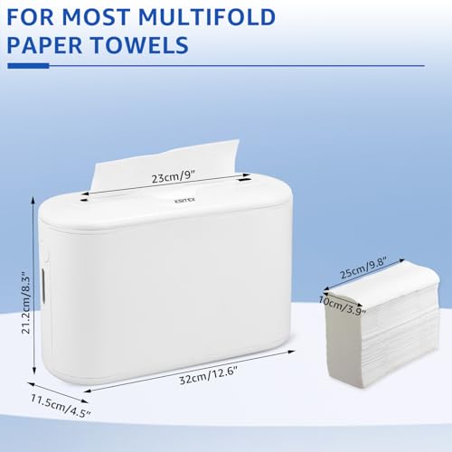 Countertop Paper Towel Holder Dispenser,White-M | Commercial Paper Towel Dispenser,Multifold Trifold Z-Fold Paper Towel Holder,Napkin Holder Dispenser - color: White-m