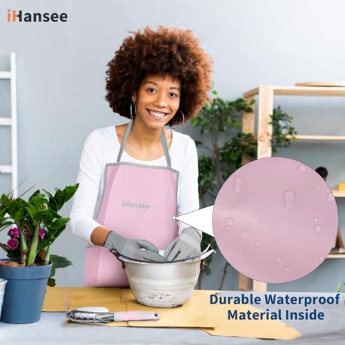 Pink Garden Tools Set 12-Piece, Gardening Gifts for Women | Aluminum Gardening Hand Tool with Non-Slip Handle, Kneeling Pad, Apron, Gloves and Organizer Handbag, Landscaping Tools - color: pink