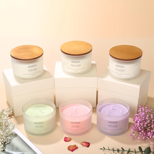 Scented Candles for Home, Sage Citrus Candles Aroma Fragrant 12.4oz Soy Wax, Luxury Large Candle Gift,up to 70 Hours Burn Time, Birthday Gifts for Women&Men Festival Relaxation Ambience