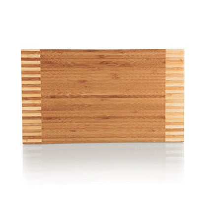 TOSCANA - a Picnic Time brand Concavo Cheese Board and Knife Set, Charcuterie Board Set, Wood Cutting Board, (Bamboo)