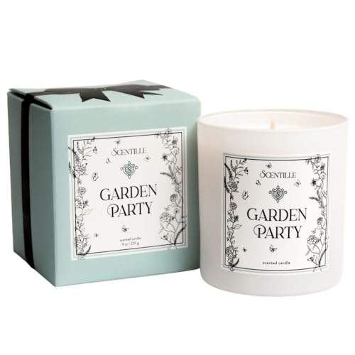 Garden Party Scented Candle | Fruity Floral, Mango, Mimosa, Jasmine | Vegan Soy Coconut Wax | 9 oz | Luxury Candle, Home Decor, Bridal Shower, Gift for Women | Made in USA | 50 Hour Burn