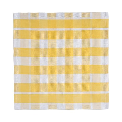 Lane Linen 100% Cotton Kitchen Towels - 6 Pack Dish Cloths Quick Drying, Soft Absorbent - Yellow, 12"x12" - color: 07: Yellow, size: 12"x12" - 6 Pack