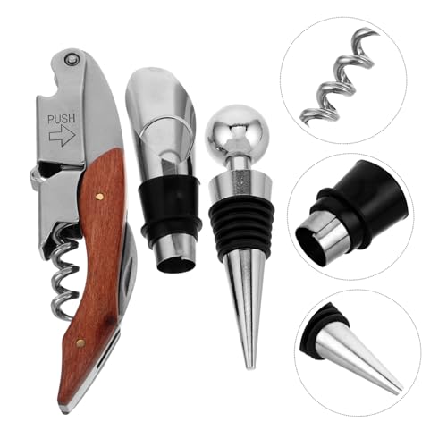 ABOOFAN Stainless Steel Wine Accessory Set Unique Bottle Opener Decorative Opener Wine Tools Kit Golf Set