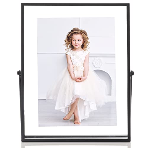 Lawrence Frames Metal Easel Float Picture Frame, 5x7, Black - color: Black, size: 5x7