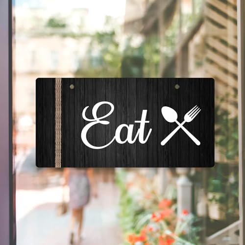 3 Pcs Kitchen Wall Sign Decor Rustic Kitchen Sign Eat Drink Love Kitchen Decor Home Kitchen Sign Hanging Dining Room Signs Kitchen Sign for Kitchen Door Counter Wall Farmhouse Kitchen Decor