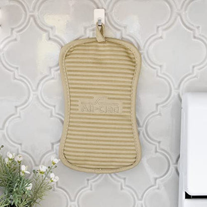 All-Clad Premium Pot Holder & Hot Pad: Heat Resistant to 500 Degrees - 100% Cotton, 10"x6.25" Hot Pad for Kitchen and Barbeque, (1-Pack), Cappuccino - color: Cappuccino, size: 1 Pack