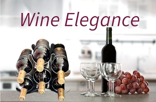 Acrylic Wine Rack | Portable Countertop Designer Bottle Holder | Small Stand for Storage