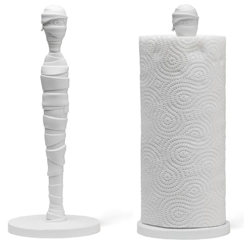 Peleg Design Tangled Joe - Fun Kitchen Gadget, Cute Paper Towel Holder with Mummy Design, Cool and Decorative Kitchen Roll Stand for Halloween & Everyday Use