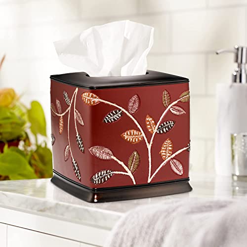 Resin Tissue Box Cover for Modern Home Decor - Minimalist Square Tissue Box Holder for Guest Room, Bedroom, Bathroom, Tabletop & Office - Durable and Aesthetic Tissue Holder, Aubury - color: Aubury