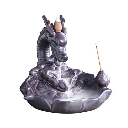 LUNIZ Incense Burner Backflow Incense Burner Home Furnishings Backflow Incense Burner Indoor Waterfall Fountain Room Decoration Incense Holder