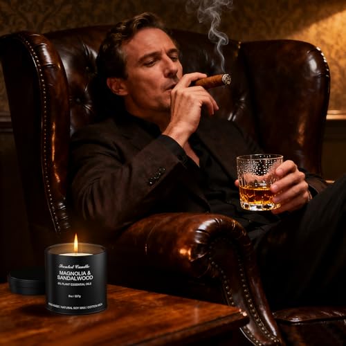 Men’s Scented Candles Set – Soy Wax Aromatherapy Candles for Men, Masculine Scented Candles with Essential Oils, Long Lasting Strong Scent, Luxury Gift Candles for Men,Dad,Him (31oz) - size: 31oz