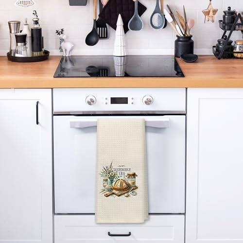 Funny Baking Gifts Kitchen Baking Towels, Gifts for Women Sourdough Bakers, in My Sourdough Era Floral Hand Dish Towels for Kitchen, 16x24 Inch - color: Kitchen-100