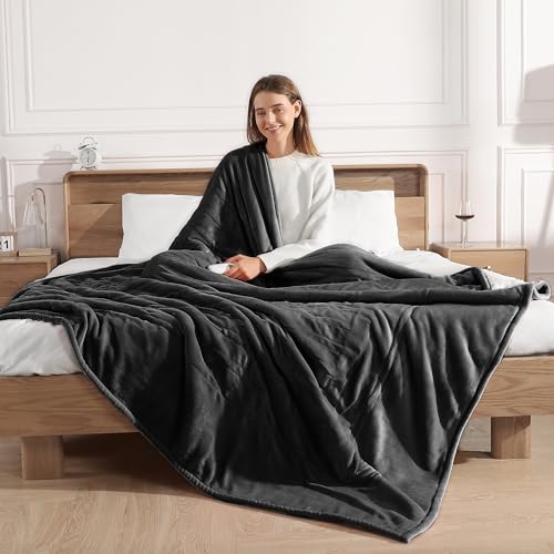 Full Size Heated Blanket Electric Blanket Full 72X84in Gifts for Grandma | Energy-Efficient Warmth, ETL Certified for Safety, Faster Heating Electric Blanket, Heated Full Size Blanket for Adults - color: Charcoal Gray, size: Full 72" x 84"