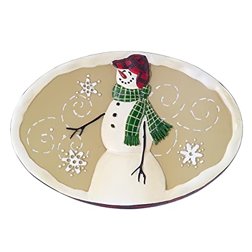 Avanti Linens - Soap Dish, Resin Countertop Accessories, Christmas Decorations (Snowmen Gathering Collection) - size: Soap Dish