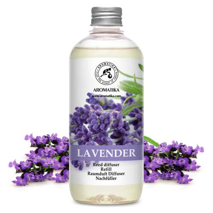 Lavender Reed Diffuser Refill 17 Fl Oz - 500ml - Lavanda Refill - Wardrobe Freshener - Home Fragrance Oil - Air Freshener - Aromatherapy - Essential Lavender Oil Diffuser - Diffuser Refill