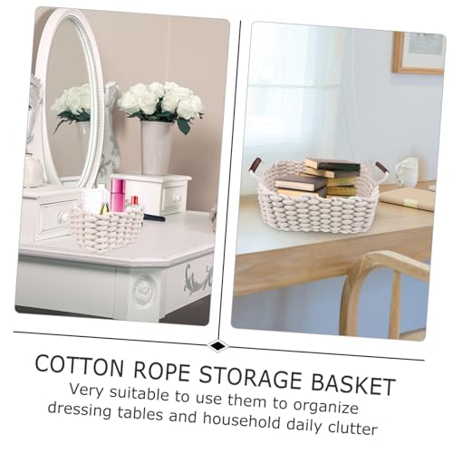3Pcs Eco-friendly Nesting Storage Baskets with Handles Versatile Woven Boxes for Household Organization and Home Decoration Safe for Play