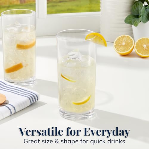 US Acrylic Classic Clear Plastic Reusable Drinking Glasses (Set of 6) 16oz Water Cups | BPA-Free Tumblers, Made in USA | Top-Rack Dishwasher Safe (Pack of 18) - color: Clear, size: Water Tumblers (Pack of 18)
