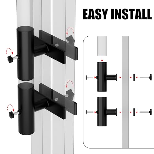 Umbrella Holder Parasol Holder Patio Umbrella Stand Mount Umbrella Clamp for Balcony, Outdoor Umbrella Holder Fixed Clip Deck Table Umbrella Mount for Deck,Railings,Beach,Courtyard,Boats,Tailgates