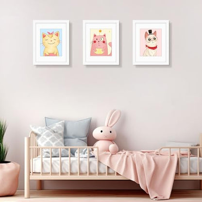 Golden State Art 11x14 White Picture Frame,Solid Wood&Real Glass,Mat 8x10 | 1 Pack 11x14 Photo Frame, White Mat Display for 8x10 Picture, Horizontal and Vertical Wall Mounting, Home Decor - size: 11x14 White, for (1) 8x10