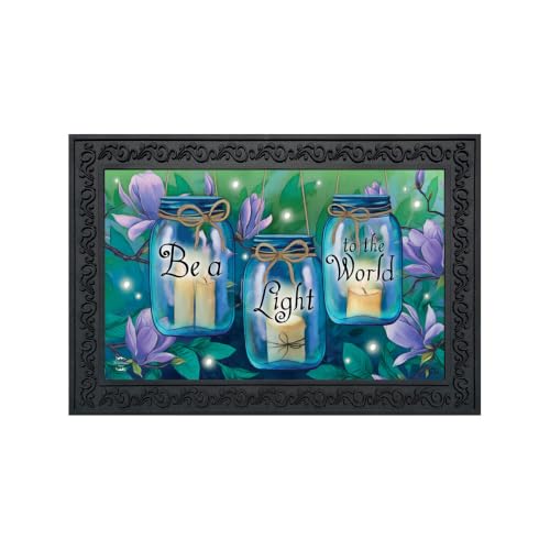 Briarwood Lane Doormat 30x18 Indoor Outdoor Be a Light to the World Spring for Spring Doormat - color: Be a Light