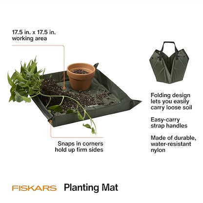 Fiskars 17.5" x 17.5" Foldable Planting Mat for Indoor Gardening - size: 17.5" x 17.5"
