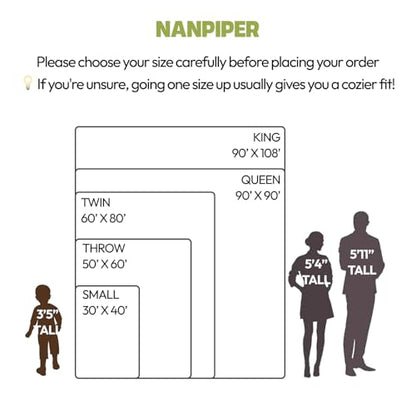 NANPIPER Baby Blankets, Super Soft Fleece Fuzzy Blanket for Toddler, Luxury Cozy Lightweight Microfiber Plush Blanket-Throw Size 30"x40",Coffee Brown Small - color: Coffee Brown, size: Small