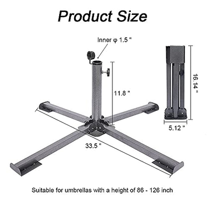 Foldable Patio Sun Shade Anchor Holder Adjustable Portable Beach Anchor Heavy Duty Tempered Iron Outdoor Patio Umbrella Base Holder