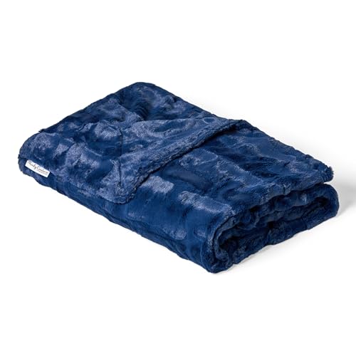 Ultra-Soft Sorbet Throw Blanket, Navy, Adult | Silky Smooth Throw with Midweight, Breathable Fabric That's Machine Washable and Perfect for Holiday Gifting - color: Sorbet Navy, size: Adult