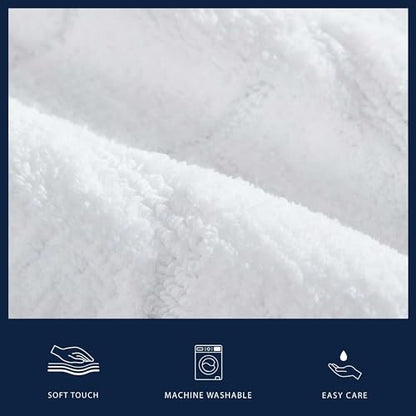 Nautica - Bath Rugs, Soft & Absorbent Plush Bath Mat with Skid Resistant Backing, Oeko-Tex Certified (Nautica Logo White, 2-Piece) - color: Nautica Logo White
