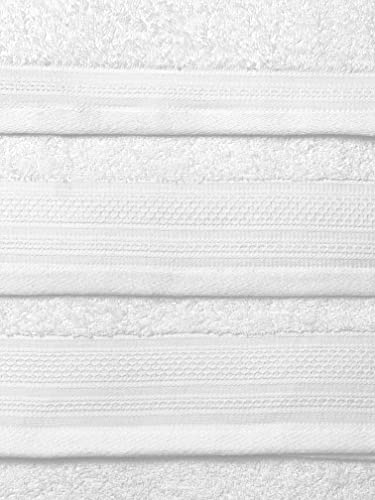 Kaufman - Personalized Hotel Quality Towels Embroidered (2 Bath Towel, 2 Hand Towel, & 2 Fingertip) White Towel 6 pc Set with Monogrammed Letter 100% Cotton for Bathroom,and Spa (His/Hers)