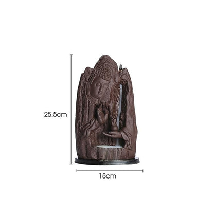 Incense Burner Aromatherapy Furnace Creative Viewing Rockery Waterfall Zen Home Accessories Backflow Incense Burner Ornaments Backflow Incense Burner