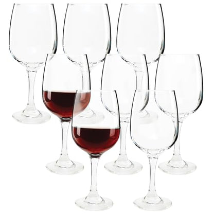 Circleware Stemless 11.7 oz Wine Goblet Glass Set of 8 – Elegant Matching Drinkware Perfect For Everyday Use Or Entertaining – Stylish Modern Glasses Make An Ideal Gift For Wedding, Birthday, Holidays