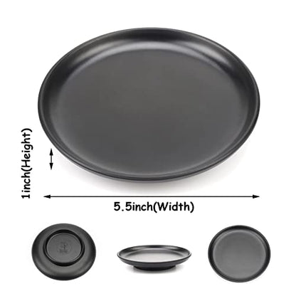 Black Jewelry Dish Decorative Trinket Tray Bowl for Keys 5.5" Black | for Rings Earrings Necklaces, Jewelry Tray for Women - size: 5.50 Inches