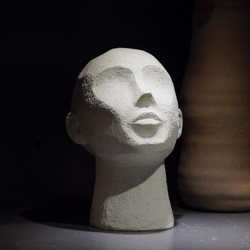 Abstract Decor Sculptures Home Décor 7.25 * 6.25 * 8.5 Inch | Resin Thinker Human Head Statue Shelf Decorations Bust Statues for Living Room Office Table Art Decor Accents