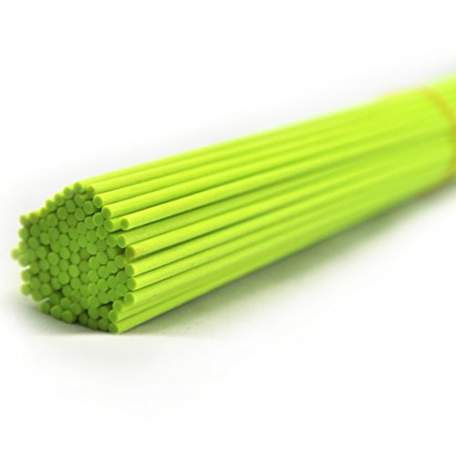 50 Pieces Fiber Reed Diffuser Replacement Refill Sticks for Aroma Fragrance (Fluorescent Green,10" x 3mm) - color: Fluorescent Green, size: 10"x3mm