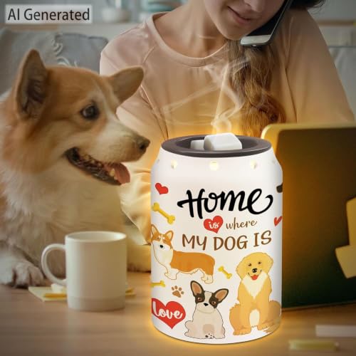 Dog Wax Melt Warmer, Cute Dog Mom Gifts | Funny, Electric, Ceramic, Housewarming Gifts, Bathroom Kitchen Decor - color: Dog