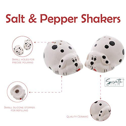 Puppy Ceramic Salt & Pepper Shaker - color: Puppy