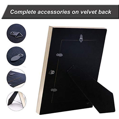 Meetart 5x7 3 Pack Mirror Photo Frames Sets for Wall Pictures Decor or Table Stand - size: 5x7 3 Pack